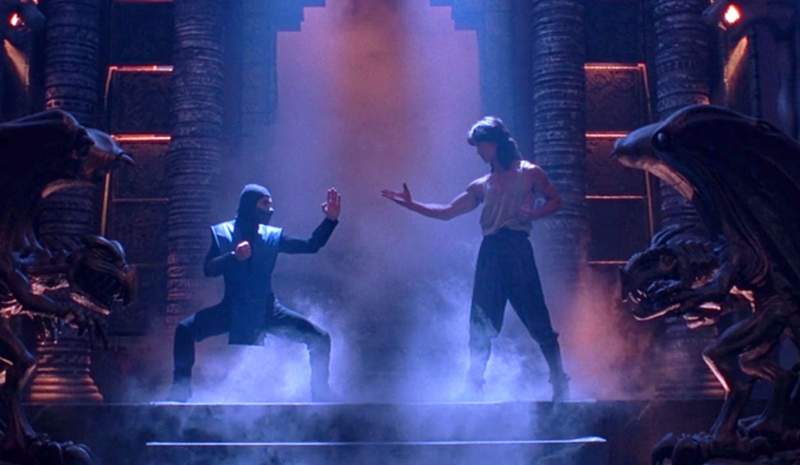 Just watch the first 30 seconds of the Mortal Kombat movie over and over.